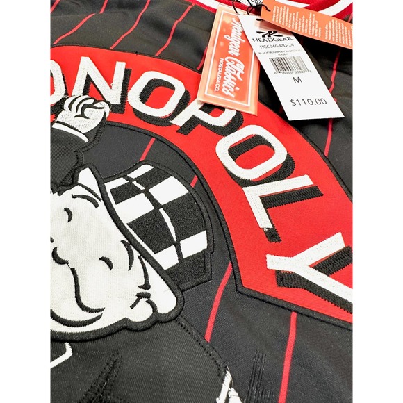 Monopoly Board Game Men's Headgear Classics Embroidered Basketball Jersey - Picture 3 of 4